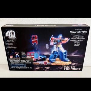 4D Build: Transformers Optimus Prime & Truck 3D Model Kit Puzzle 🔥NEW SEALED🔥